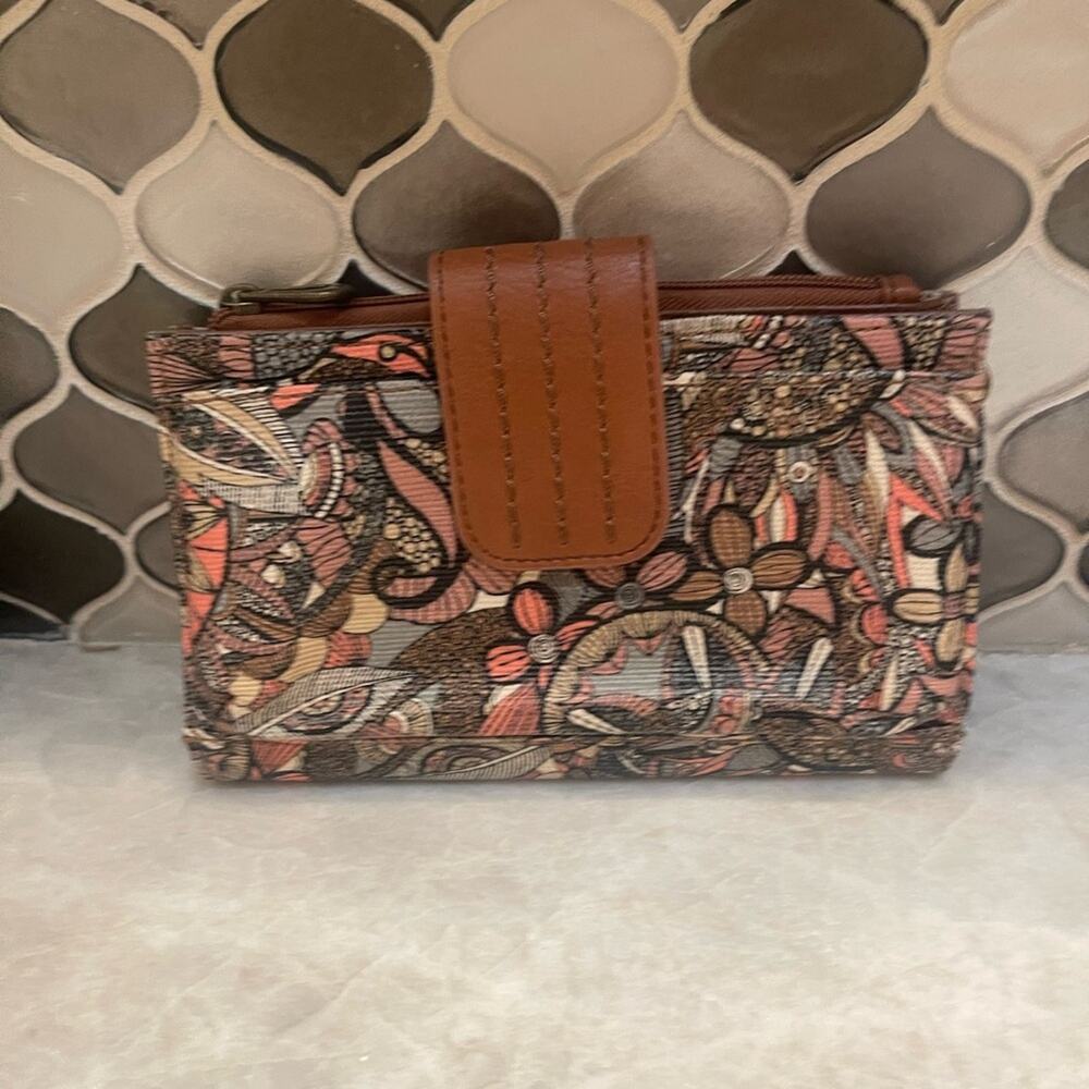 Sakroots Floral Patterned Wallet wristlet